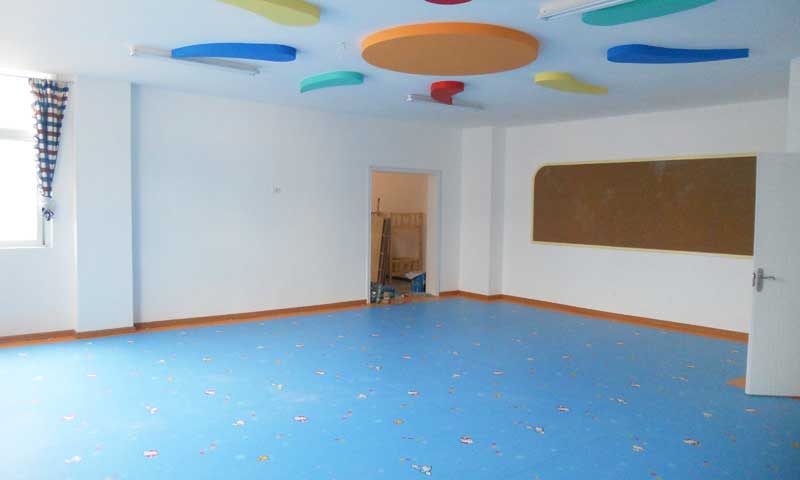 幼兒園卡通塑膠地板裝修案例 貴陽省六盤水市幼兒園卡通塑膠地板