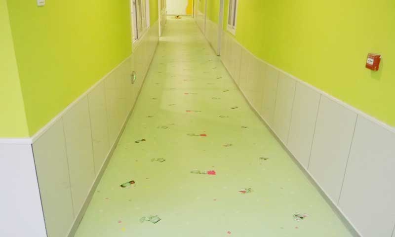 天津西青區雙語幼兒園地板案例 天津西青區萊茵陽光雙語幼兒園地板