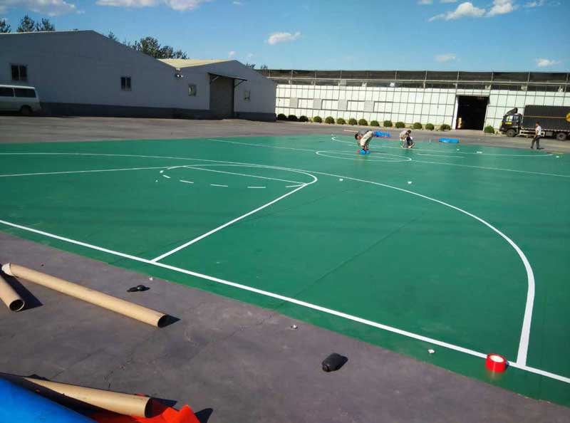 河北省石家莊室外籃球場地板 河北省石家莊室外籃球場地板
