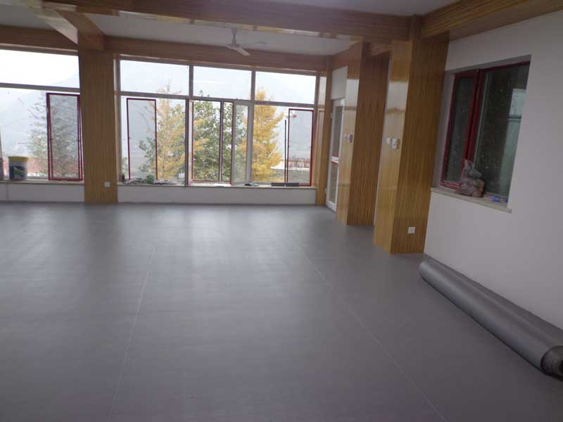 北京房山區一渡山莊商用pvc塑膠地板