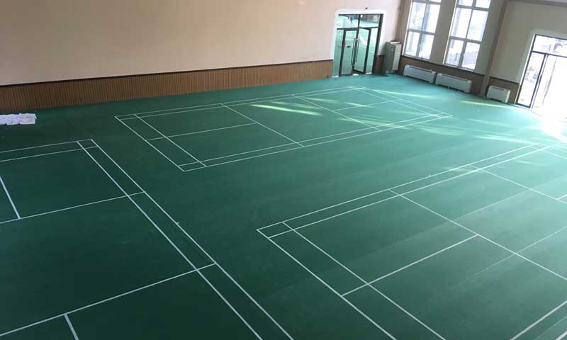 羽毛球地膠地板 羽毛球塑膠地板怎樣施工不易鼓包