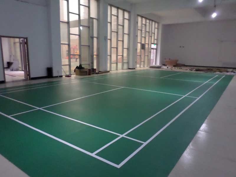 河北省霸州市羽毛球館pvc運動地板